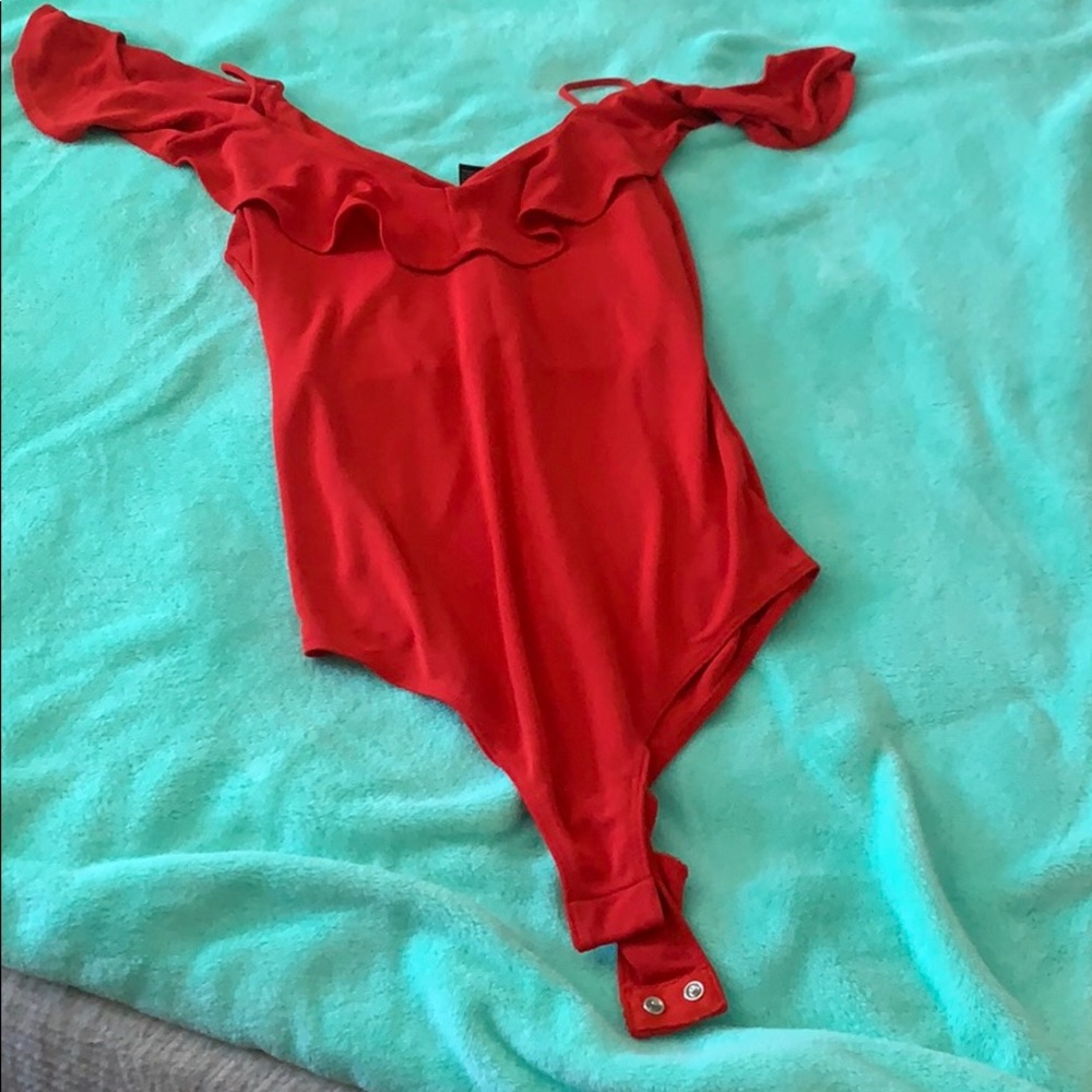 Red bodysuit